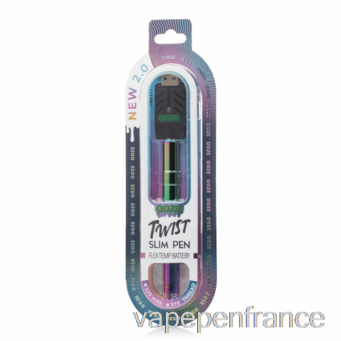 Ooze Slim Twist Pen 2.0 Flex Temp Batterie Rainbow Vape Pen